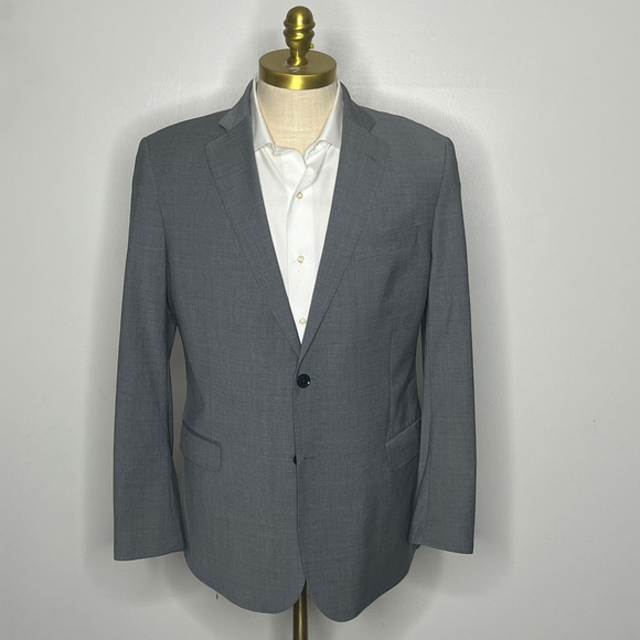 Brooks‎ Brothers Explorer Fitzgerald Fit Gray Wool Blazer Jacket 42S